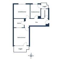Zur Miete: 3-Zi-Whg*EBK*Balkon in Oßweil - Ludwigsburg