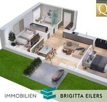 Hochwertiger Neubau mit Wohlfühlcharakter in Achim: 3-Zimmer-Whg. mit Terrasse und Gartenanteil