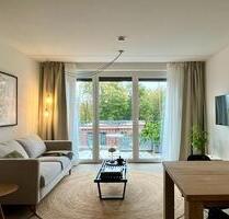 Hochwertige möblierte 1-Zimmerwohnung mit Balkon - Leer (Ostfriesland)