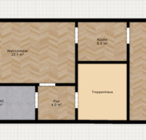 Gemütliche 2 Zimmer Wohnung - 550,00 EUR Kaltmiete, ca.  58,00 m² in Fürstenwalde (Spree) (PLZ: 15517)