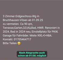 Zentrale und idyllische EG Wohnung zu vermieten - Bruchhausen-Vilsen