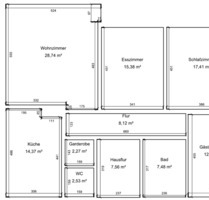 Erstbezug nach Sanierung: 4-Zimmer EG-Wohnung in 2-Familien-Haus - Dörverden