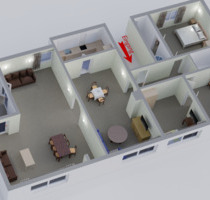 5-Zimmer-Wohnung zentral in Bad Orb Nähe Kurpark mit Wintergarten