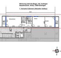 Große 3-Zimmerwohnung mit 86qm und 2 Balkone, Aufzug und TG - Eislingen (Fils)