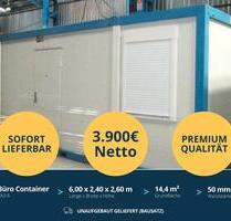 6 x 2,4 m Schlafcontainer - 50mm Dämmmaß - Unaufgebauter Bausatz inkl. Lieferung deutschlandweit - Optimal für Baustellen - Containerlösung - Bürocontainer Sozialcontainer Wohnmodul - Bruchsal