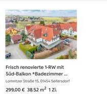 Schicke 1 Raum in Seifersdorf - 480,00 EUR Kaltmiete, ca.  38,70 m² in Radeberg (PLZ: 01454)