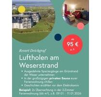 Weserstrand 2 Nächte im Resort Deichgraf ab 95€ - Vaihingen an der Enz