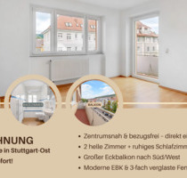 Helle und ruhige 3-Zimmer-Wohnung mit großem Sonnenbalkon - Stuttgart Stuttgart-Ost
