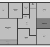 Wohnung 104 qm | 5ZKB + Gäste WC + Balkon - Ruppertsweiler