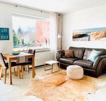 moderne Ferienwohnung auf Borkum für 2 Erwachsene, mit Balkon