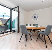 Ferienwohnung Nr. 3, Bärensuite Esens- Balkon, Sauna im Haus