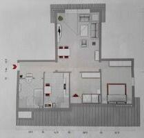 Gut geschnittene 3-Raum-Wohnung mit Einbauküche in Weimar