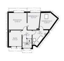 3 Zimmer Dachgeschoss Wohnung in Mühlheim am Main