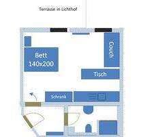 31qm möblierte Souterrain Wohnung zum 1. Oktober 2025 - Ladenburg