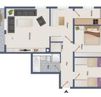3-Raumwohnung im DG mit Stellplatz - Pampow