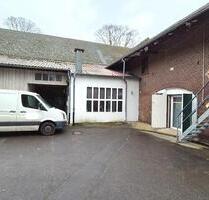 Attraktive Werkstatt 130m² mit Büro und Stellplätzen in idyllischer Lage auf einem Hof in Kempen
