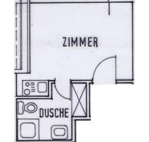 Apartment in Harxheim - 300,00 EUR Kaltmiete, ca.  20,00 m² in Harxheim (PLZ: 55296)