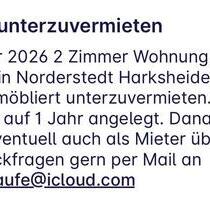 Biete Wohnung mit Balkon in Norderstedt zur Untermiete