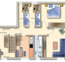 108 m² Wohnung im 1. Stock (5 Zimmer, KDB) Badmarienberg - Flammersfeld