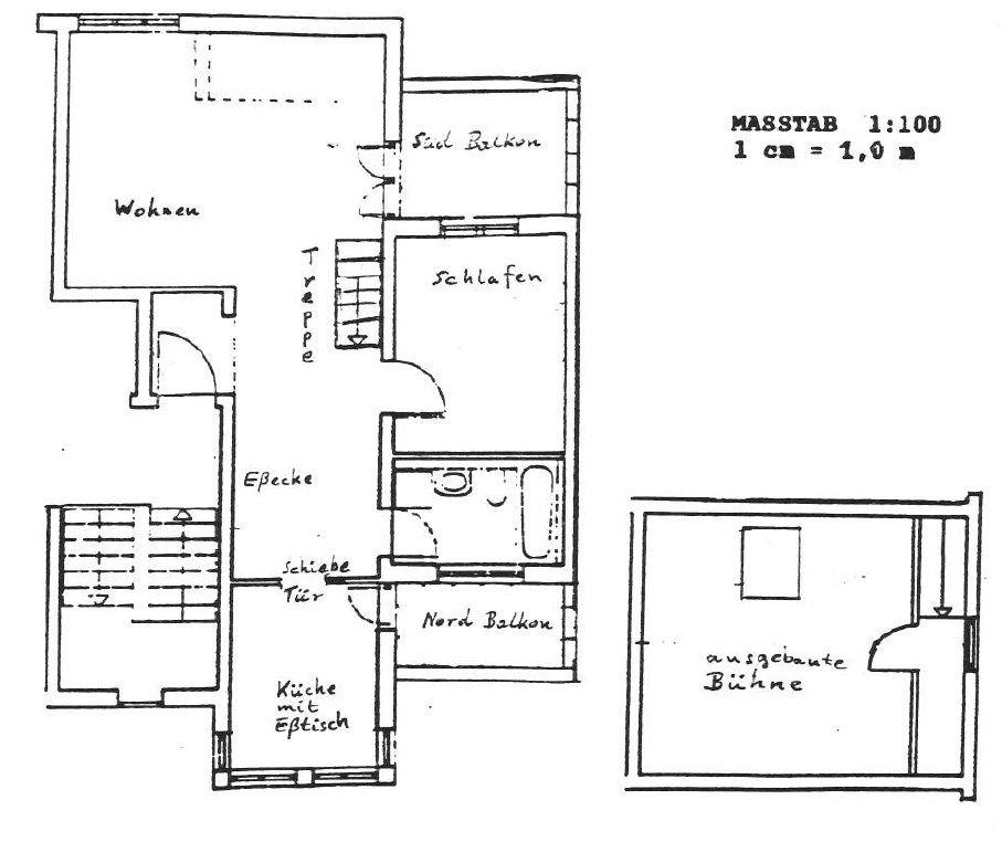 Zentrale 2,5 (+1) Zimmerwohnung Dachgeschosswohnung auf 2 Ebene - Kornwestheim