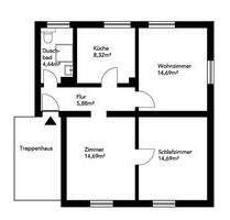 Helle und gemütliche 3-Zimmer-Küche-Bad-Wohnung - Petershagen