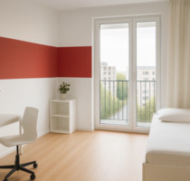 Modernes WG-Zimmer, voll möbliert und mit eigenem Balkon - Berlin Treptow-Köpenick