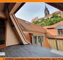 Einzigartige Dachgeschoss-Wohnung mit großer Wohnküche und Dachterrasse - Meißen