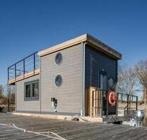 Hausboot mieten: Urlaub Tiny-Hausboot - Ferienhaus auf dem Wasser - Hamburg Harburg