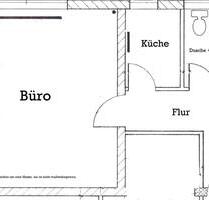 Helles Büro - 36m² - mit Einbauküche und Bad - Hamburg Wandsbek