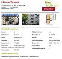 Wohnung im Kreuzviertel - 534,00 EUR Kaltmiete, in Dortmund (PLZ: 44135)