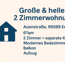 2 Zimmerwohnung - Balkon & Aufzug ab sofort - Erfurt
