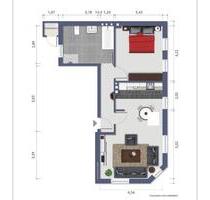 Schöne 2 ZW mit Balkon! - 800,00 EUR Kaltmiete, ca.  58,00 m² in Nordenham (PLZ: 26954)