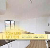 *** Sommeraktion *** Sparen Sie sich die erste Kaltmiete: Weitläufige 3-Zimmer-Wohnung mit EBK und atemberaubender DACHTERRASSE in Neubauquartier NEO - Nürnberg Gibitzenhof