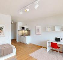 Möbliertes 1-Zimmer-Apartment mit Einbauküche und Balkon zu vermieten - Offenbach am Main Bieberer Berg