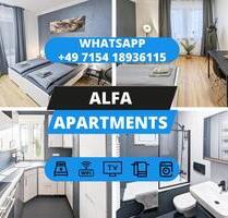 ⭐ ALFA APARTMENTS ⭐ Stuttgart Monteurwohnung Ferienwohnung 4 Zimmer 7 Betten nahe DaimlerWasen l SmartTV WIFI 24h Check-In l 4BR 7 Beds