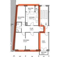 2 ZKB Bühl Stadtmitte - 670,00 EUR Kaltmiete, ca.  71,00 m² in Bühl (PLZ: 77815)