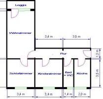 Eine Wohnung zum Gestalten - 395,00 EUR Kaltmiete, ca.  65,82 m² in Magdeburg (PLZ: 39128) Großer Silberberg