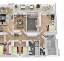 sanierte 5-ZW 110 m², Balkon, Keller (44 m²) ,3 SP, Garten - Maßbach