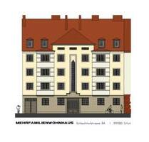 Sanierte 2-Raum-Wohnung mit Küche und Loggia - frei ab 1.7.25 - Erfurt Johannesvorstadt
