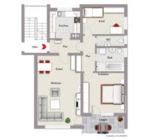 Helle 3-Zimmer-Wohnung mit Balkon in Miltenberg ( neu renoviert )