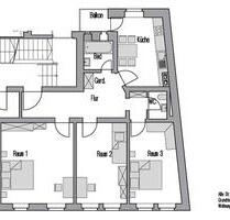 3-Zimmer-Wohnung m. Balkon in Leipzig Plagwitz zu vermieten