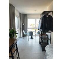 Helle, vollmöblierte 1-Zimmer-Neubauwohnung Eching München Norden