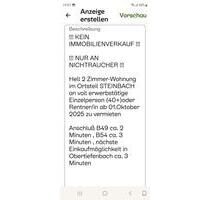 2 Zimmer-Wohnung - 550,00 EUR Kaltmiete, in Hadamar (PLZ: 65589)