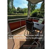 Geräumige 3-Zimmer-Erdgeschosswohnung mit Balkon in Stadtagen zu vermieten! - Stadthagen