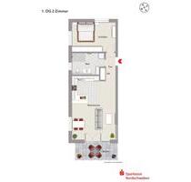 2-Zimmer-Wohnung - 857,00 EUR Kaltmiete, in Lauingen (Donau) (PLZ: 89415)