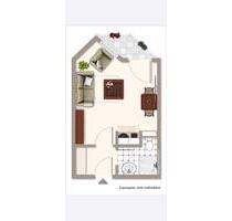 1-Zimmerwohnung mit Balkon & Küchenzeile (Nähe Uni Hubland) - Würzburg Frauenland