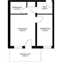 2 Zimmer Wohnung Mieten Terrasse EG Keller Garage Stellplatz WG - Bodenmais