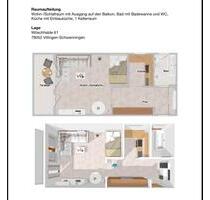 1-Zi.Wohnung zu vermieten - 660,00 EUR Kaltmiete, ca.  38,00 m² in Villingen-Schwenningen (PLZ: 78050)