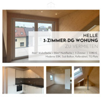 3-Zimmer-DG-Wohnung Neubau, EBK, Balkon, FBH, TG-Stellplatz, K - Esslingen am Neckar Pliensauvorstadt