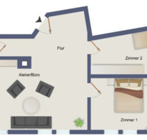 Gewerbe Stuttgart-Ost | Vielseitig vermietbar | 3 Zimmer | 56QM